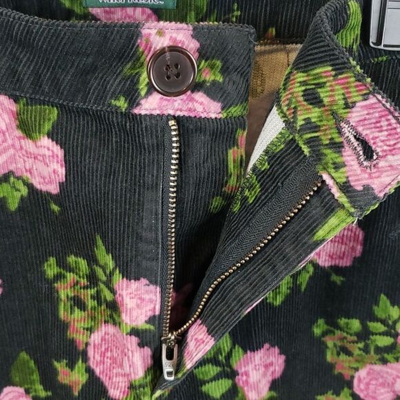 Wild Fable Women's 4 Black Corduroy Roses Mini Skirt - Picture 5 of 10